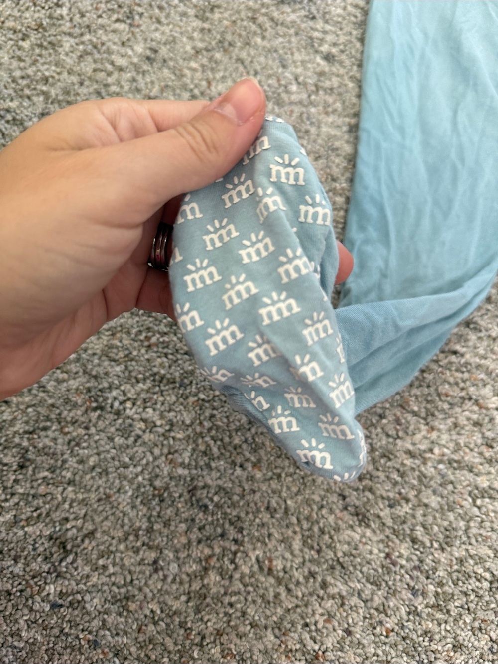 Magnetic Me Light Blue Footed One-Piece Pajamas 9-12 months - Picture 2 of 7